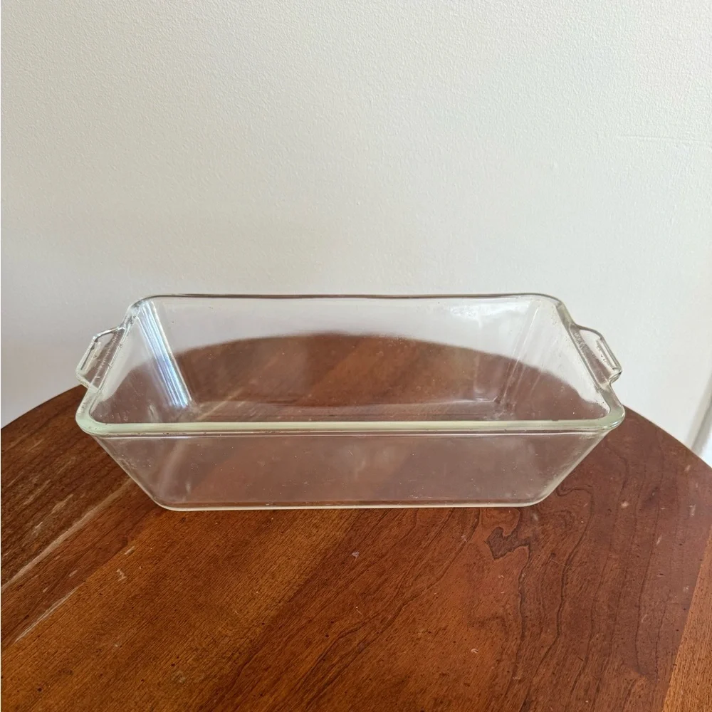 Vintage PYREX #214 Clear Glass Loaf Baking Dish 10.5 x 6 x 3 - Picture 1 of 9